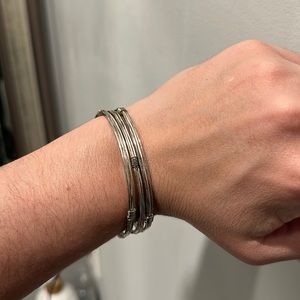 Silver Bangles - set of 3